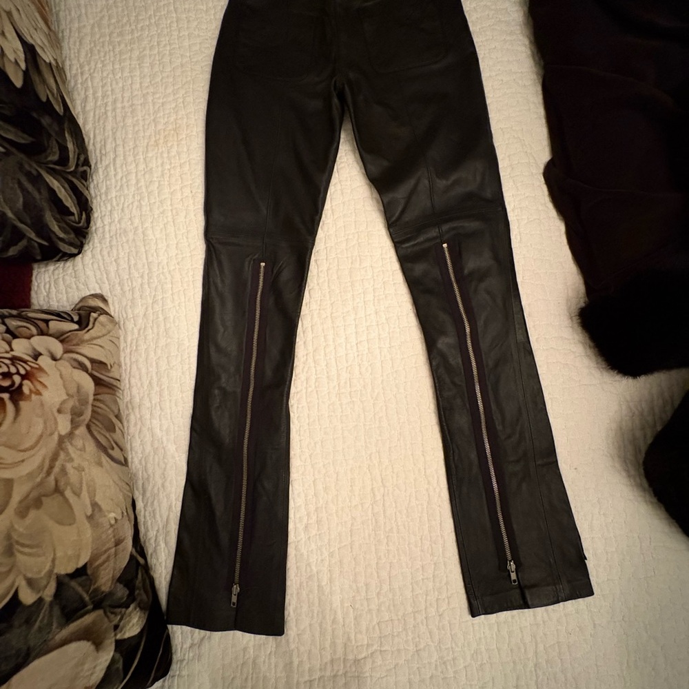 Bebe Black Leather Pants